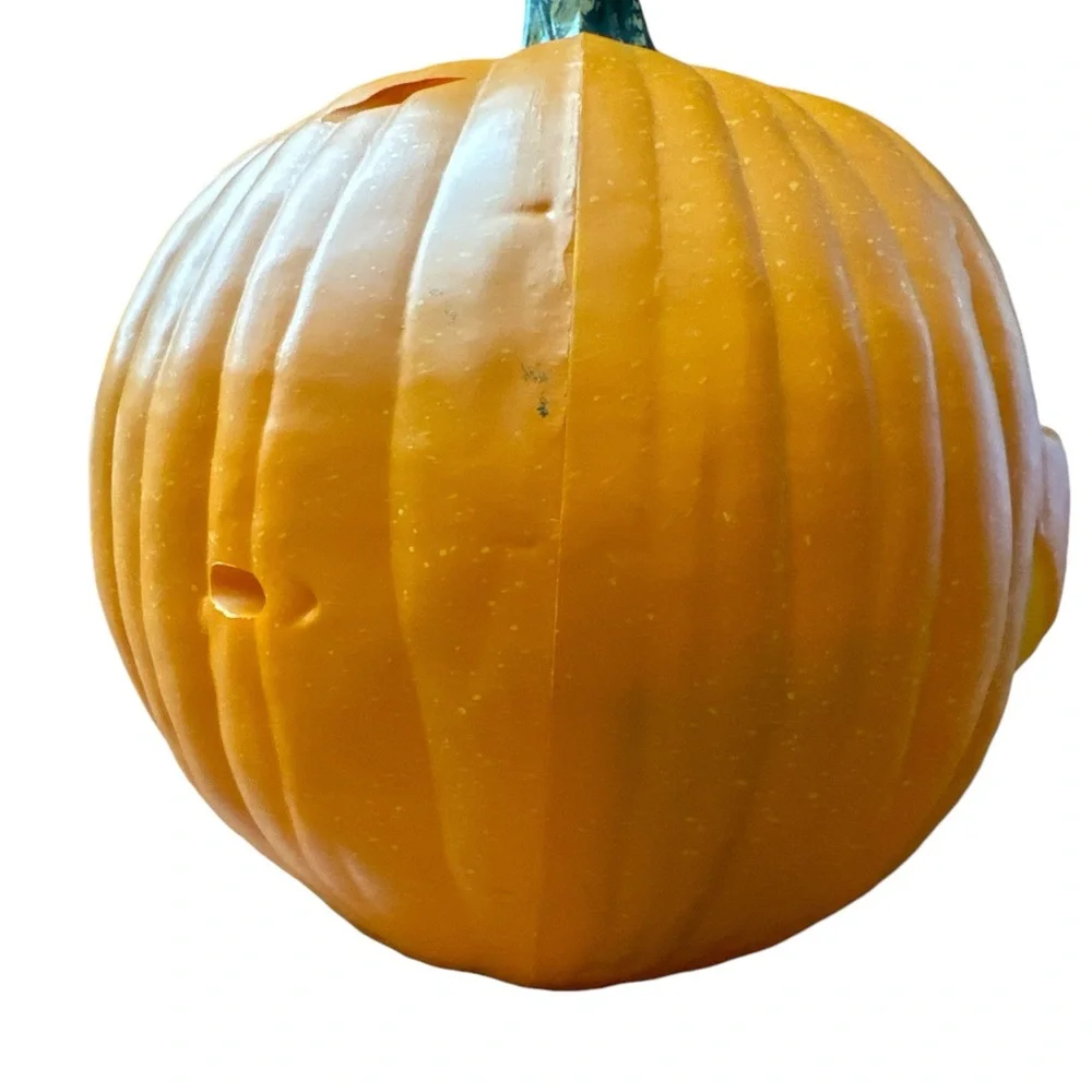 Halloween Talking Pumpkin Motion‎ Sensored Eyes Open & Mouth Moves Creepy Decor